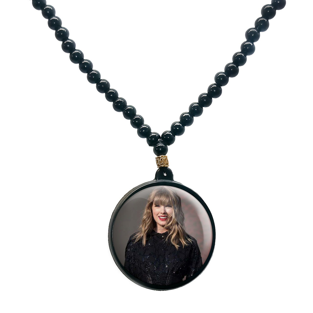 گردنبند پرمانه طرح تیلور سویفت کد pmd.2868 مدل دو طرفه