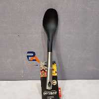 قاشق پلاستیکی نسوزبزرگ خورشت  دارای دسته طرح استیل تهیه شده از بهتری مواد اولیه 