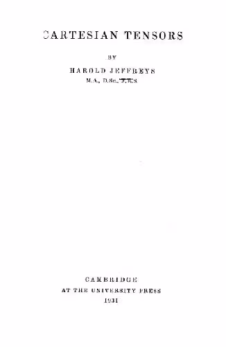 خرید و دانلود نسخه کامل کتاب Cartesian Tensors