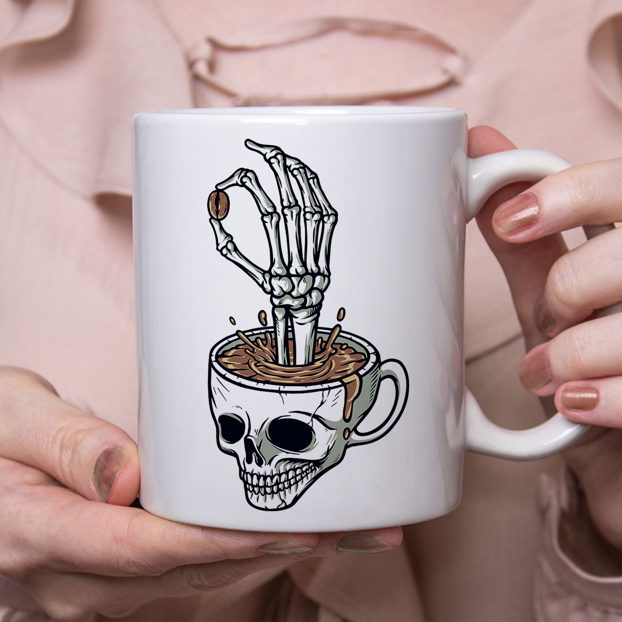 ماگ طرح اسکلت