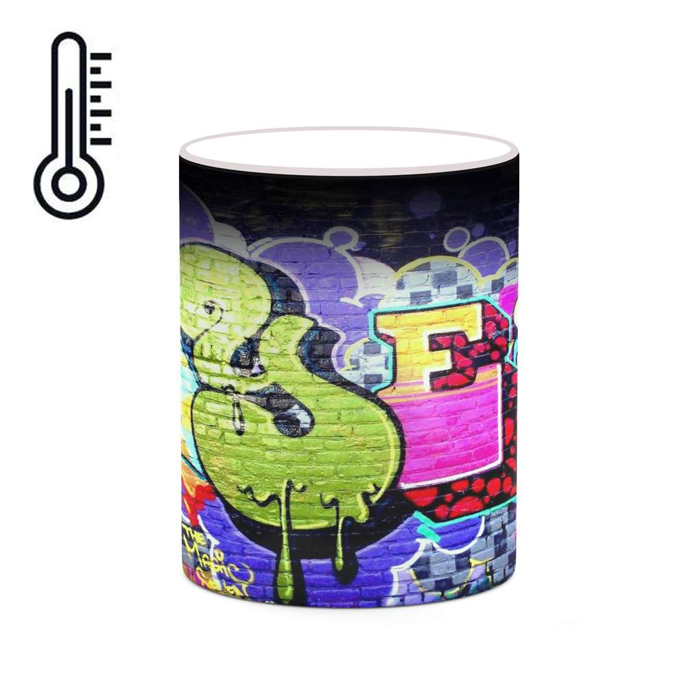 ماگ حرارتی کاکتی طرح Grafiti مدل mgh20439