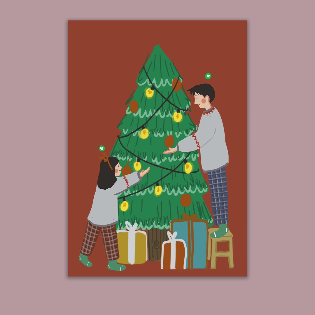 تابلو بوم مدل کریسمس کد VND-23