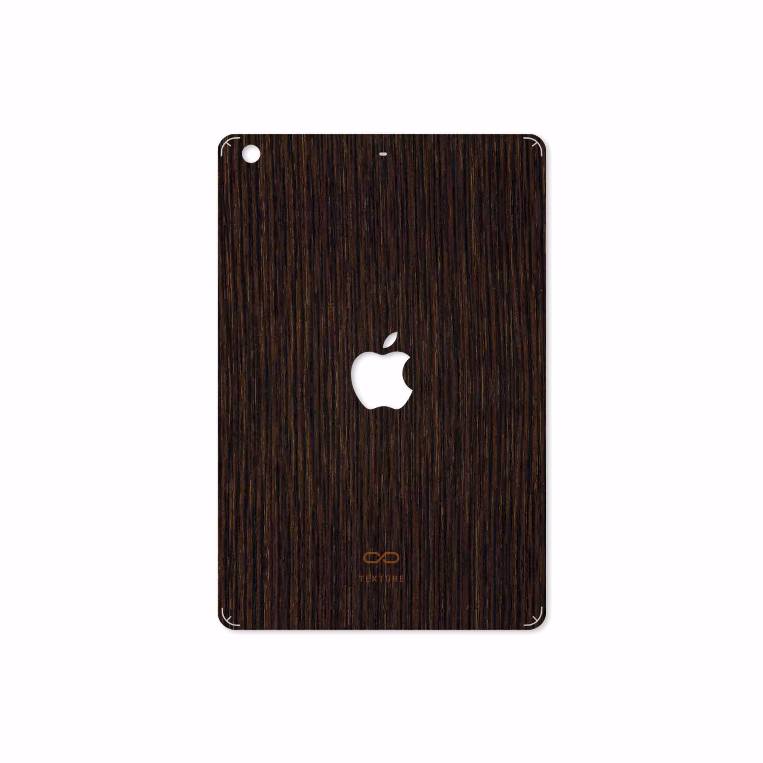 برچسب پوششی ماهوت مدل Dark-Gold-Stripes-Wood مناسب برای تبلت اپل iPad mini 2 2013 A1489