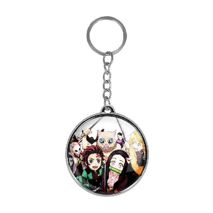 جاکلیدی خندالو طرح کامادو و اینوسکه و تانیجرو انیمه شیطان کش مدل دوطرفه کد 1148811483