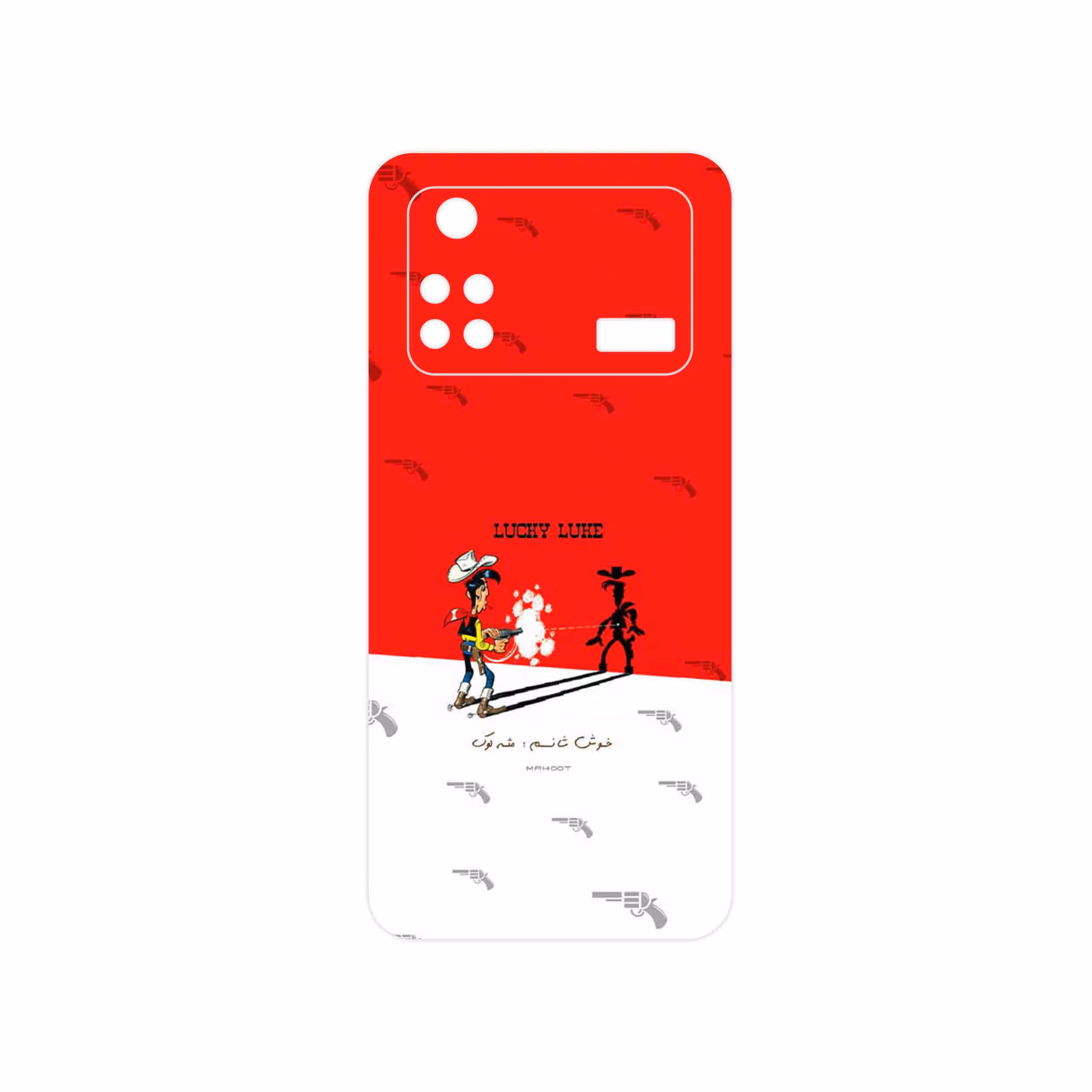 برچسب پوششی ماهوت مدل Lucky Luke مناسب برای گوشی موبایل شیائومی Poco M4 Pro 4G