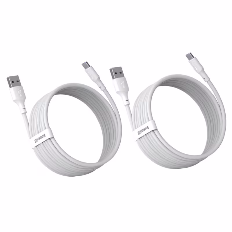 کابل تبدیل USB به USB-C باسئوس مدل Wisdom Data Cable 40W طول 1.5 متر بسته 2 عددی