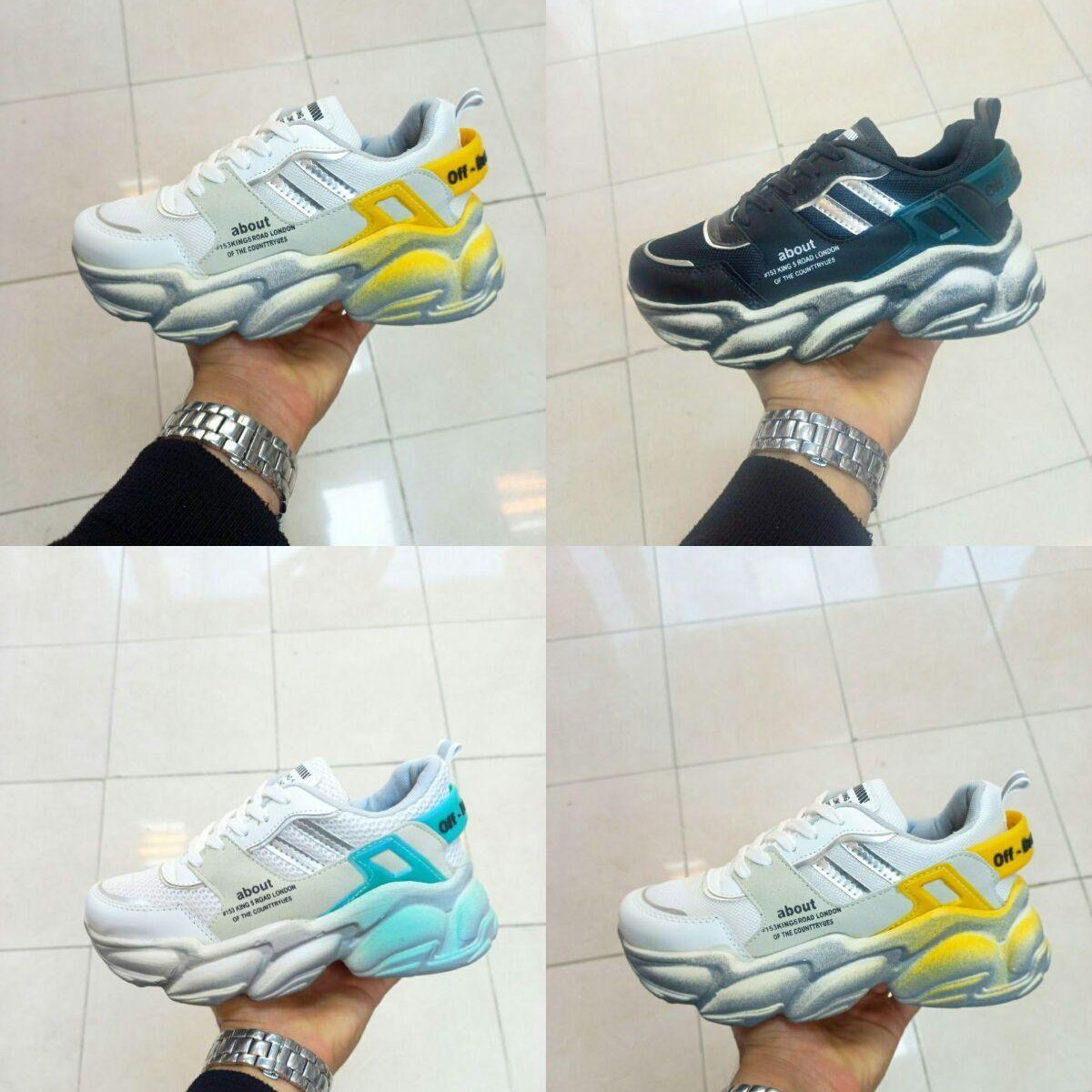 کتونی زنانه دخترانه مدل off white آف وایت سایز 37 تا 40
