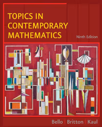 خرید و دانلود نسخه کامل کتاب Topics in Contemporary Mathematics, 9th edition