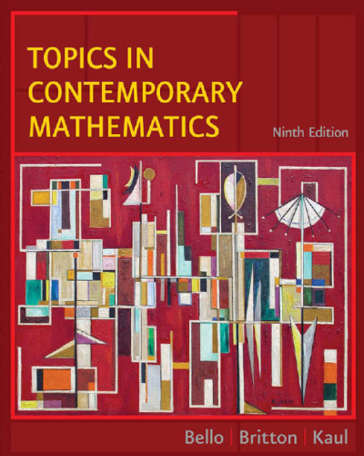 خرید و دانلود نسخه کامل کتاب Topics in Contemporary Mathematics, 9th edition
