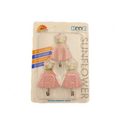 آویز حوله هوک طرح لباس کد 4 بسته 3 عددی