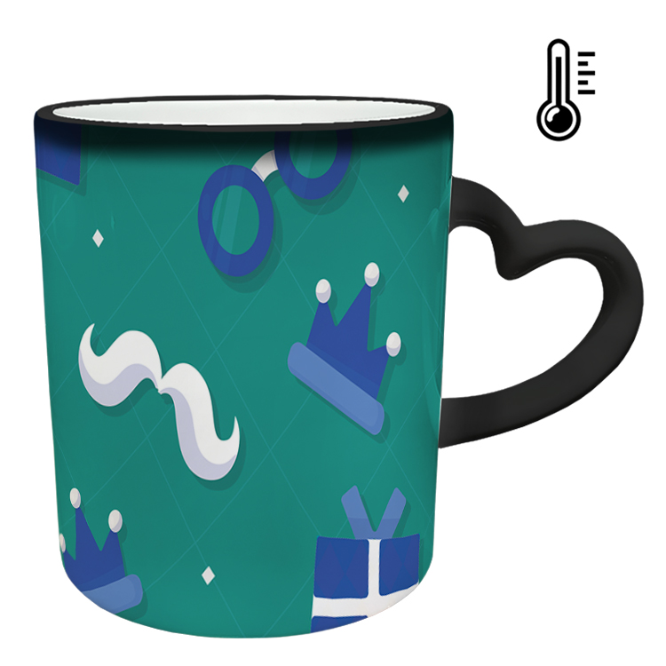 ماگ حرارتی مدل دسته قلبی طرح روز پدر کد 37