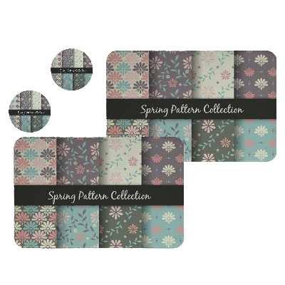 زیربشقابی طرح فانتزی کد 8032 مجموعه 2 عددی به همراه زیر لیوانی