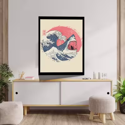 تابلو مدل GREAT WAVE کد F-7012