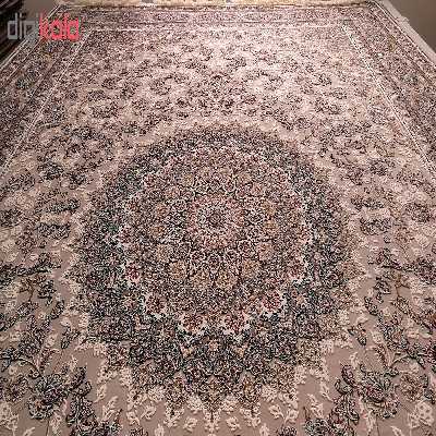 فرش ماشینی زمرد مشهد مدل MOS008 زمینه موزی