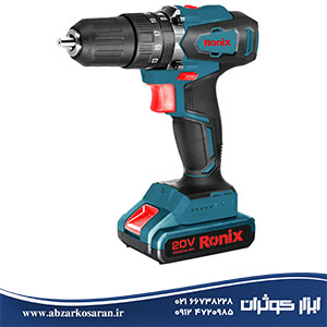 کیت دریل شارژی 20 ولت موتور براش لس Ronix مدل 8900k