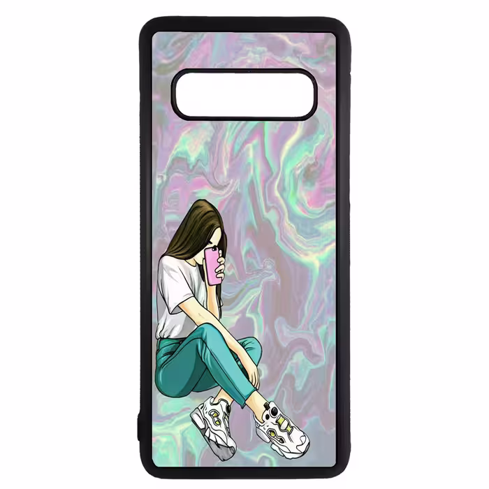 کاور طرح دختر کد 11050646 مناسب برای گوشی موبایل سامسونگ galaxy s10