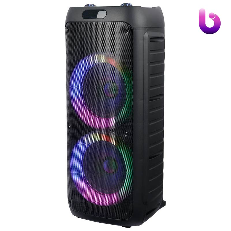 اسپیکر چمدانی بلوتوثی رم و فلش خور Sing-E ZQS8235   میکروفون و ریموت کنترل
