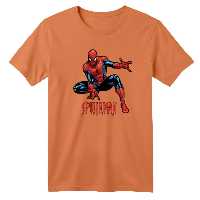 تی شرت آستین کوتاه بچگانه مدل مرد عنکبوتی کد 18 رنگ گلبهی