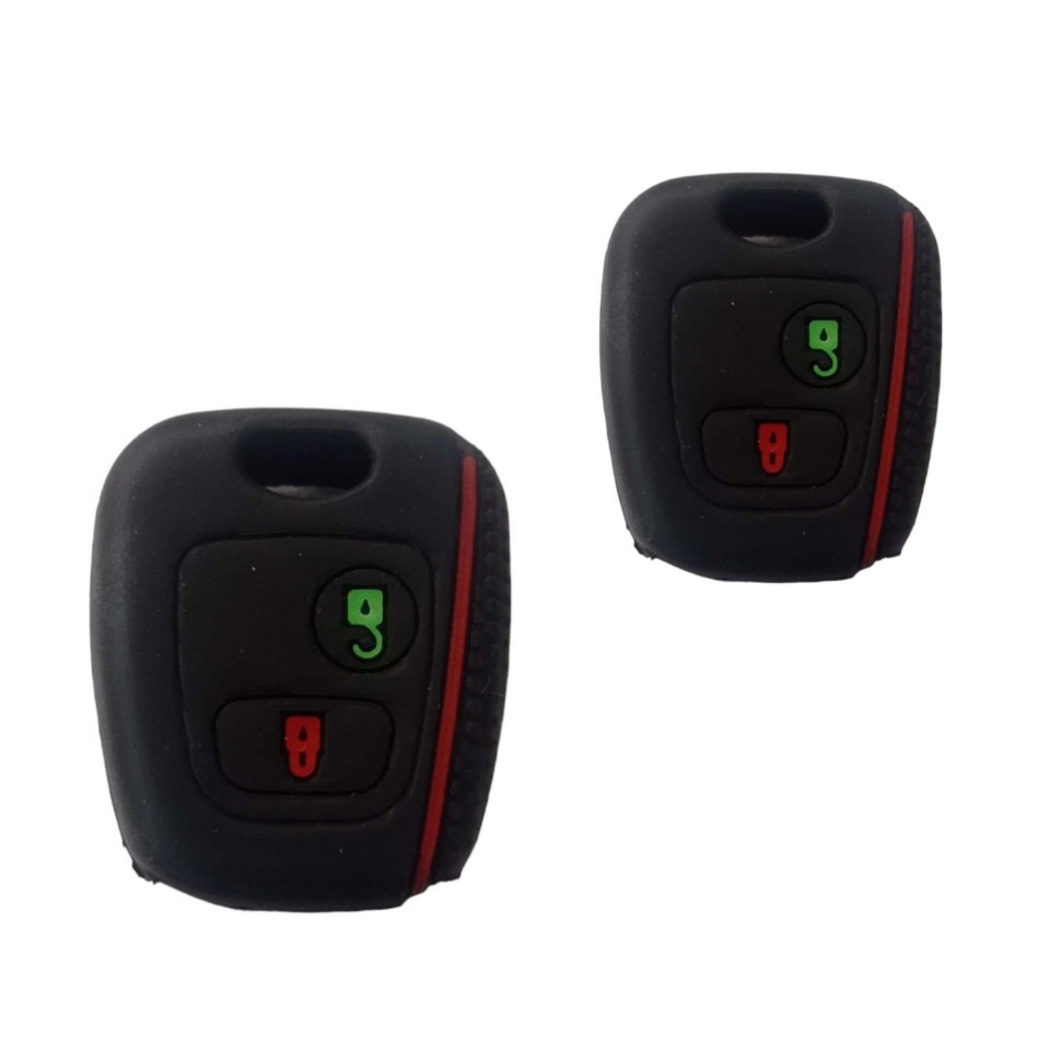 کاور سوییچ خودرو مدل سیلیکونی آجدار کد Dva2 مناسب برای 207 بسته 2 عددی