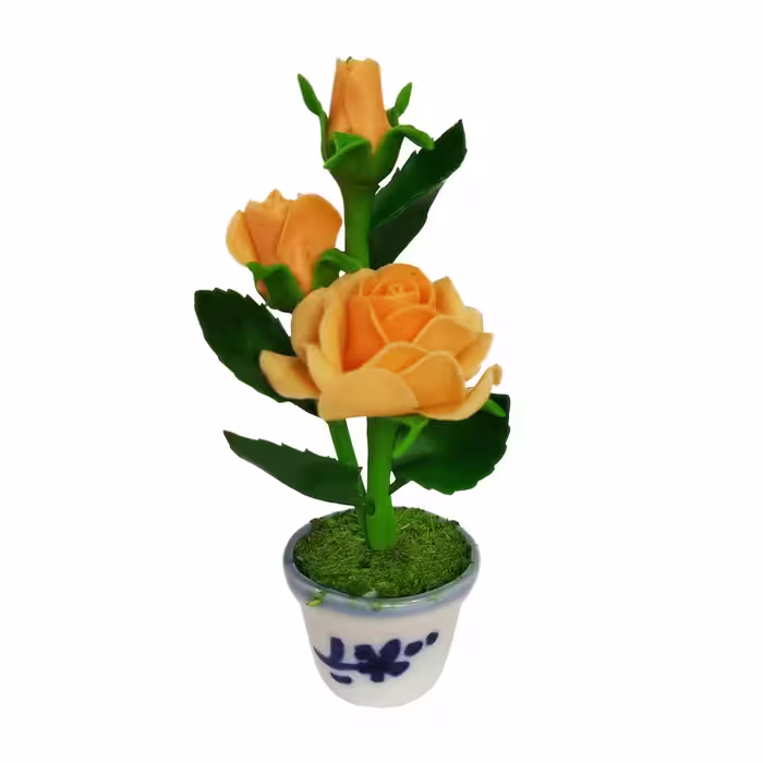 گلدان سرامیکی گل چینی کد 940226