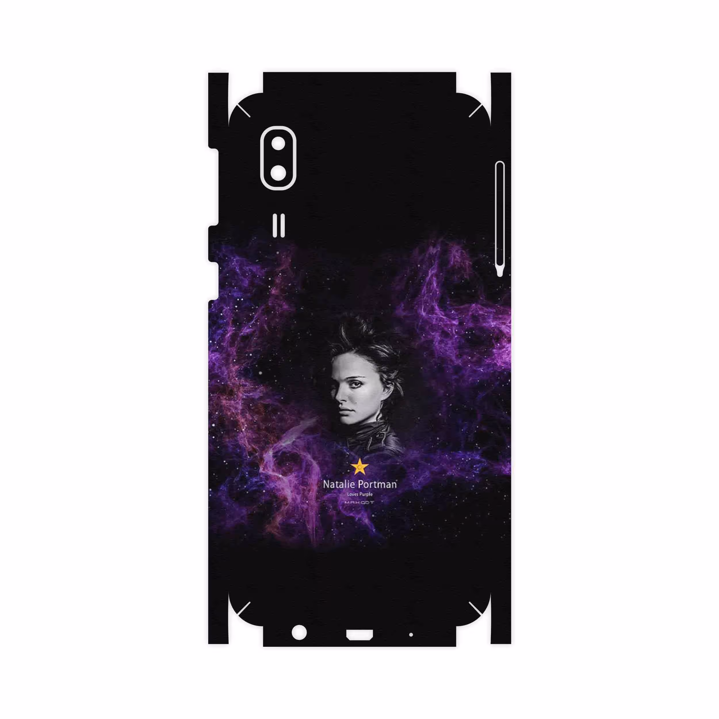 برچسب پوششی ماهوت مدل Natalie Portman-FullSkin مناسب برای گوشی موبایل سامسونگ Galaxy A2 Core