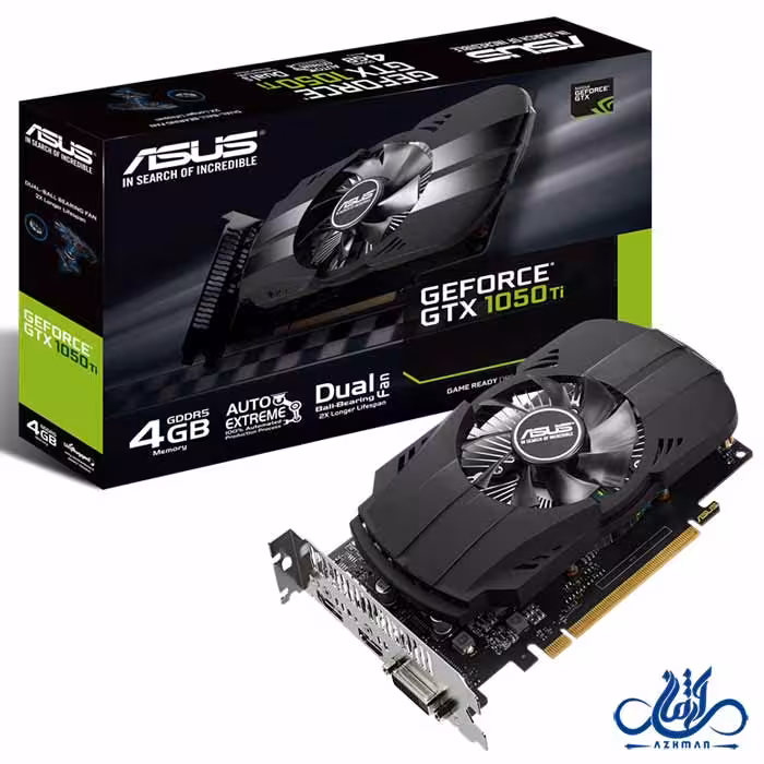 کارت گرافیک ایسوس PH-GTX 1050 TI-OC-4G
