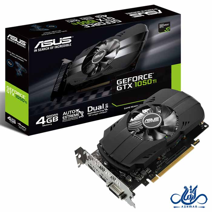 کارت گرافیک ایسوس PH-GTX 1050 TI-OC-4G