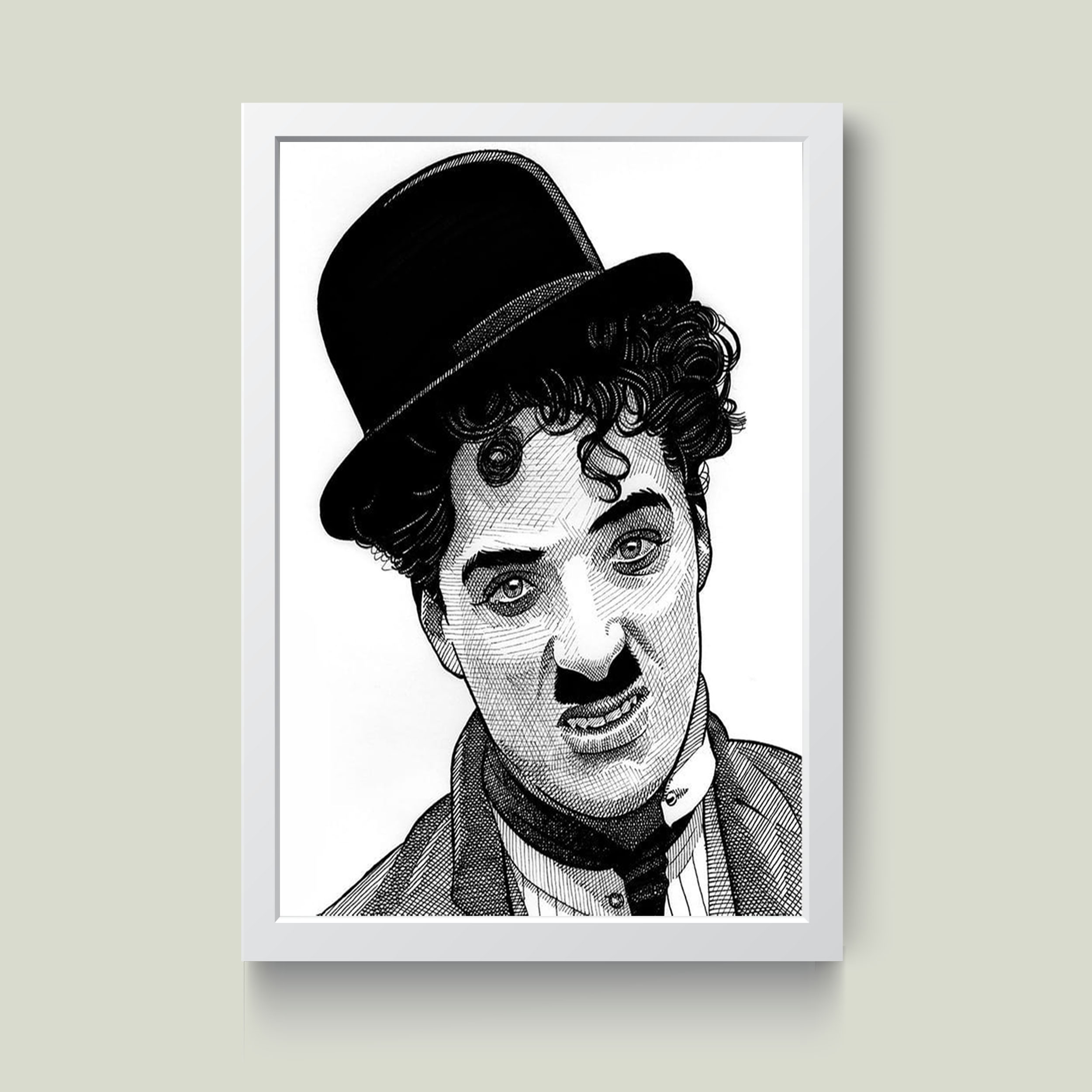 تابلو مدل چارلی چاپلین Charlie Chaplin کد S3001-w
