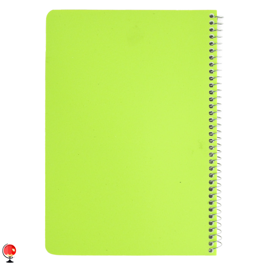 دفتر نقاشی 80 برگ سیمی جلد طلقی رنگی آتی سبز