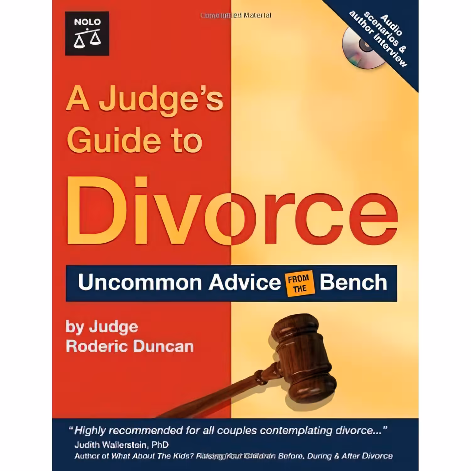 کتاب زبان اصلی A Judges Guide to Divorce اثر Roderic Duncan انتشارات NOLO