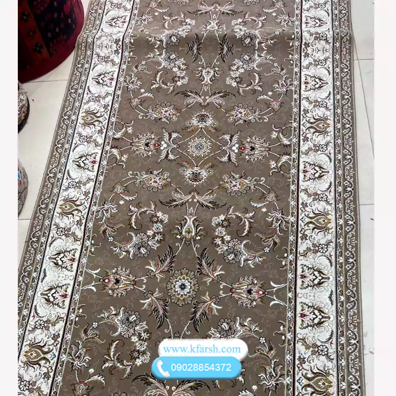 فرش کناره 700شانه افشان گردویی ورژن