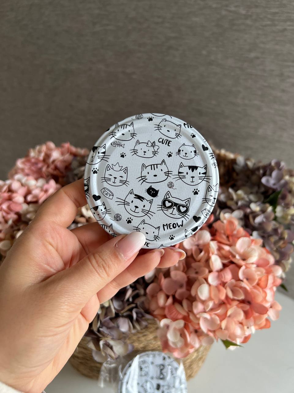 درب بانکه فلزی طرح گربه cute meow کد 35