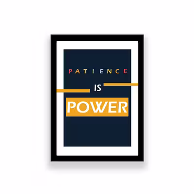 تابلو طرح انگیزشی مدل patience