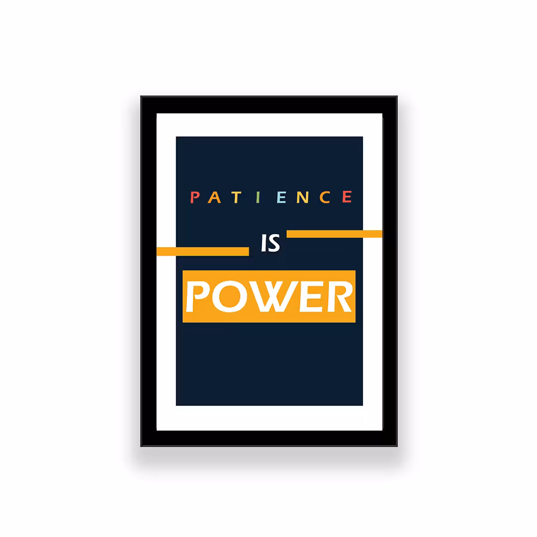 تابلو طرح انگیزشی مدل patience