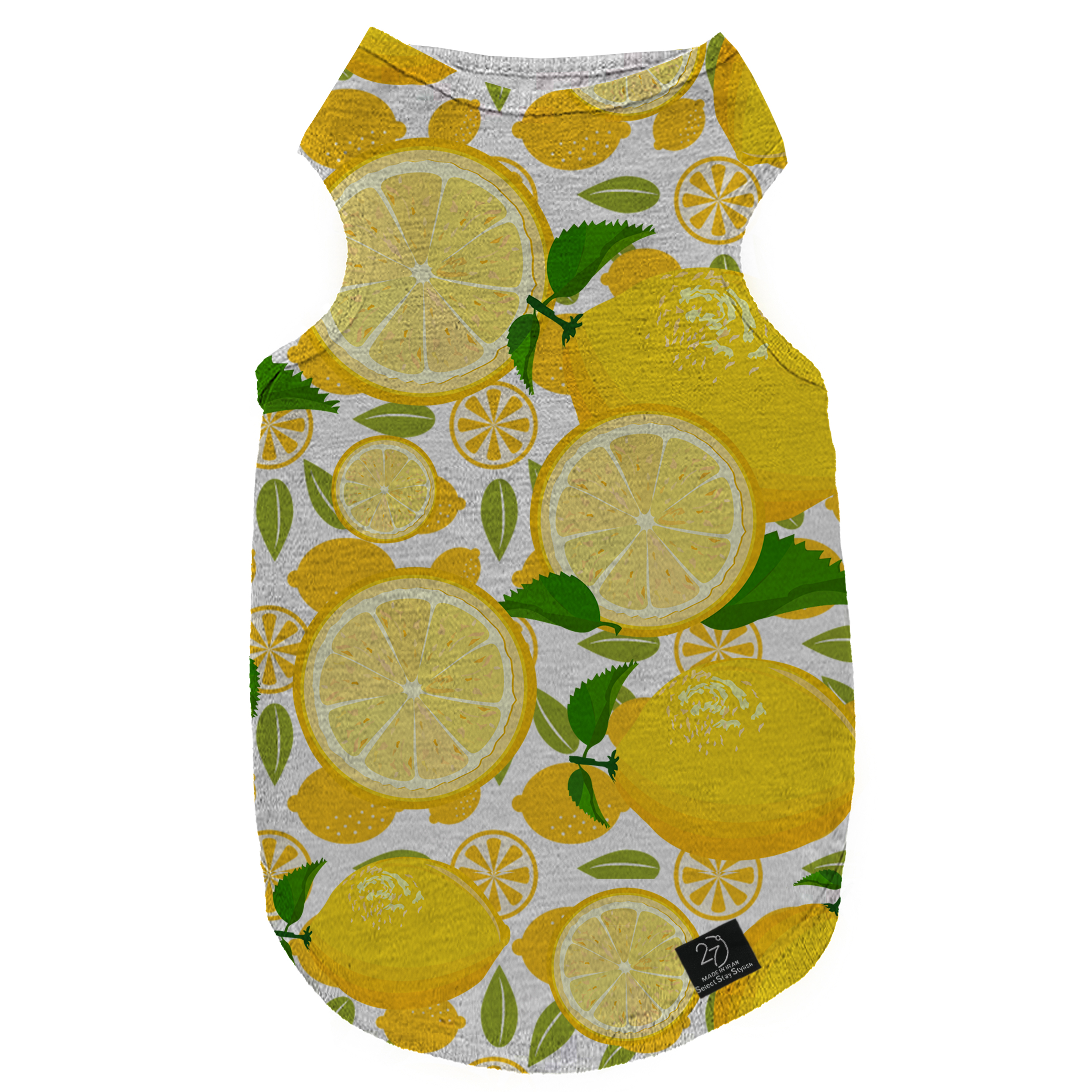 لباس سگ و گربه 27 طرح Sliced Lemon کد MH839 سایز L
