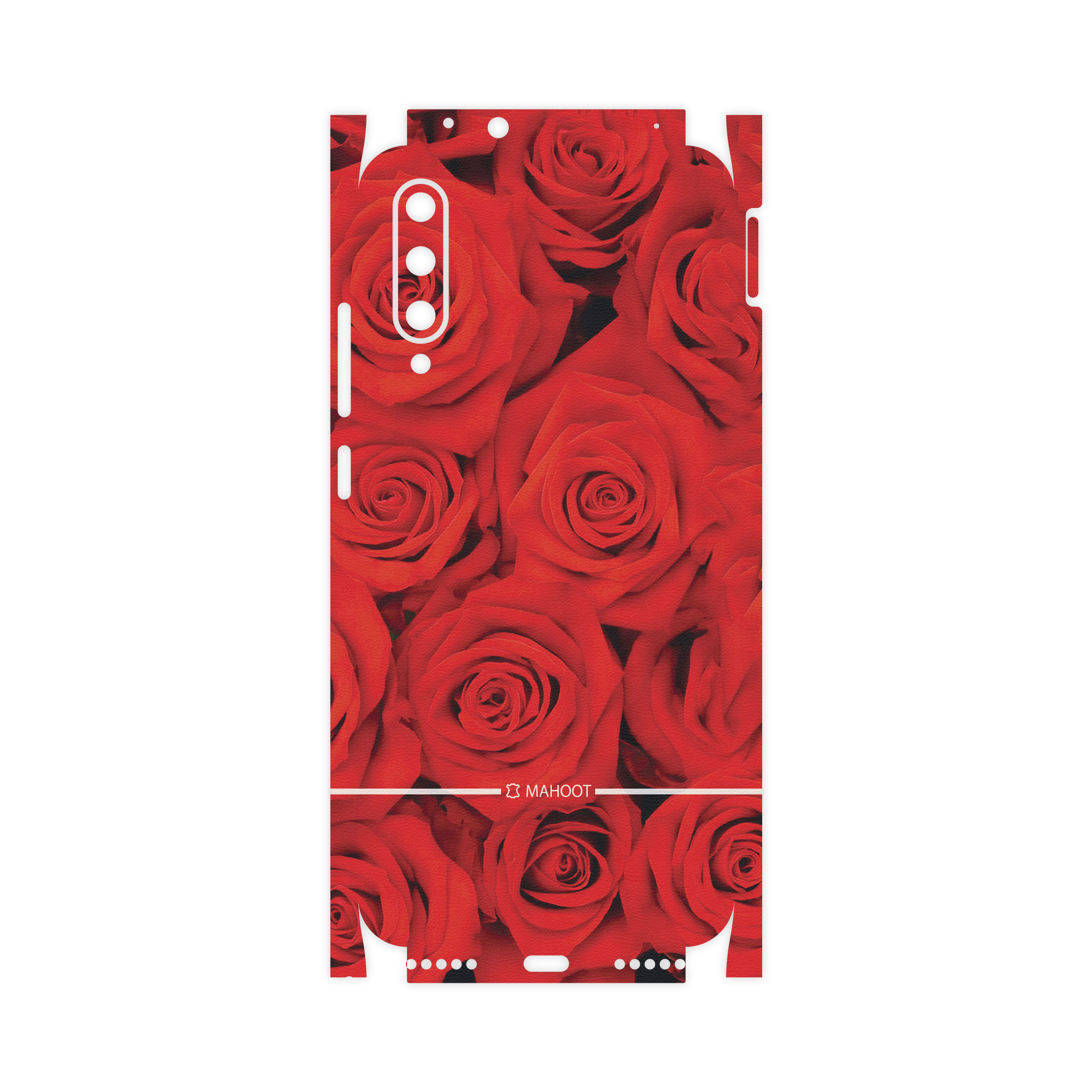 برچسب پوششی ماهوت مدل Red-Flower-FullSkin مناسب برای گوشی موبایل شیائومی Mi A3