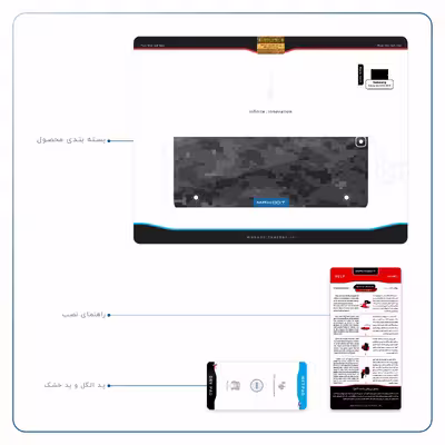 برچسب پوششی ماهوت مدل Night-Army-Pixel مناسب برای تبلت سامسونگ Galaxy Tab S2 9.7 2015 T815