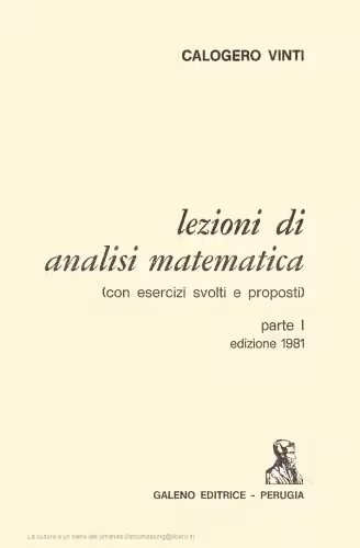 خرید و دانلود نسخه کامل کتاب Lezioni di Analisi Matematica, Con Esercizi Svolti e Proposti