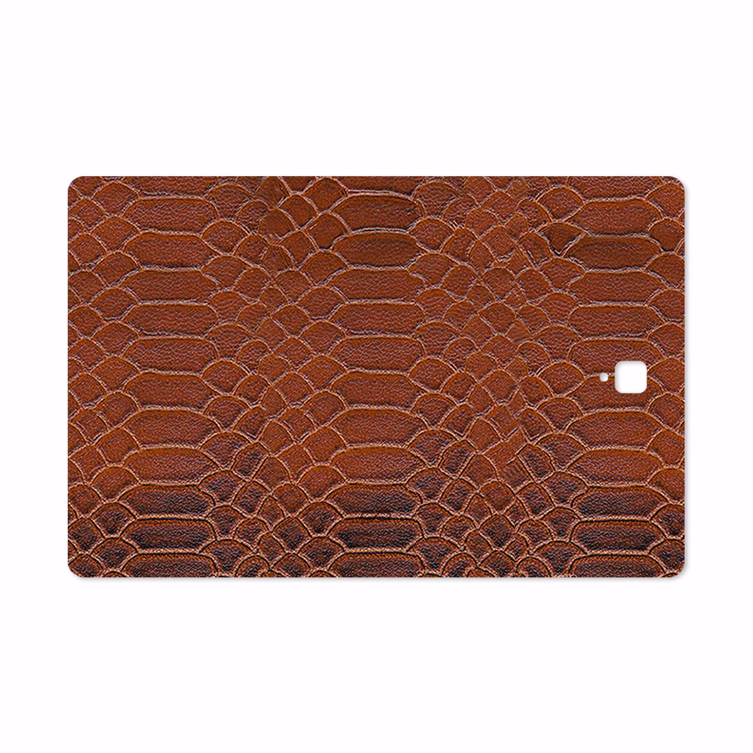 برچسب پوششی ماهوت مدل Brown-Snake-Leather مناسب برای تبلت سامسونگ Galaxy Tab S3 9.7 2017 T820