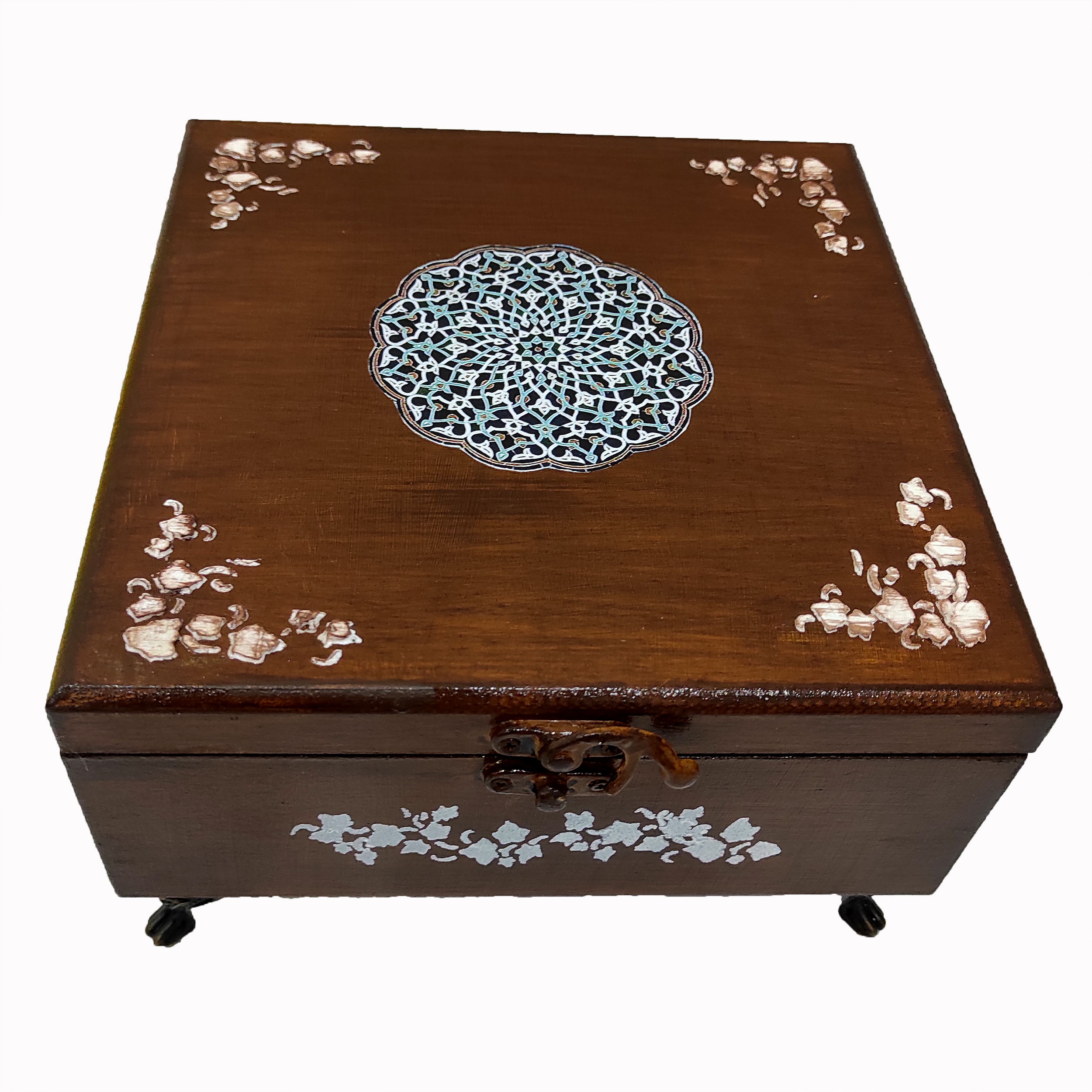 جعبه پذیرایی مدل پایه دار نما منبت کد 2020