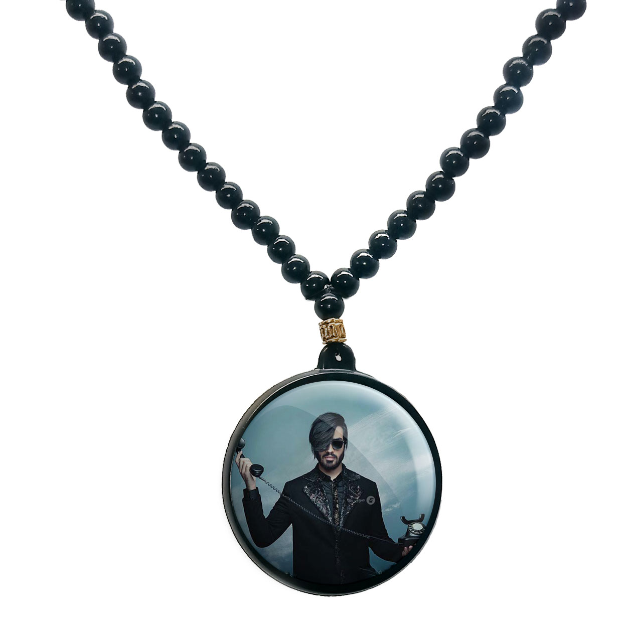 گردنبند پرمانه طرح ماکان بند کد pmd.8625 مدل دو طرفه