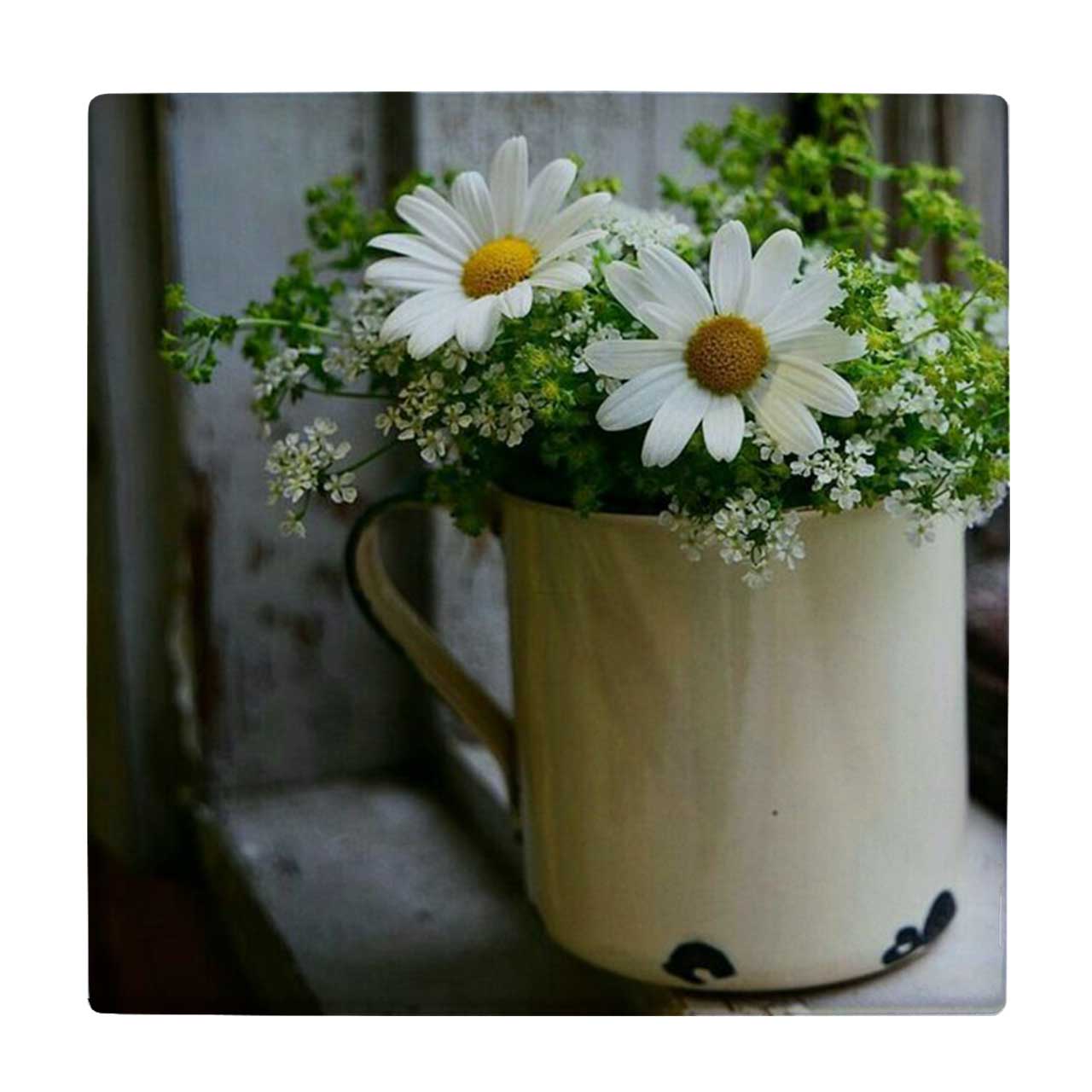 زیر لیوانی طرح گل ها در لیوان کد    4045736_2475