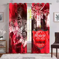 پرده فانتزی پانچی طرح پرسپولیس BA-6565-s