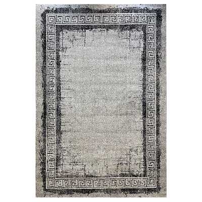 فرش ماشینی ساوین کد 4126 زمینه نقره ای