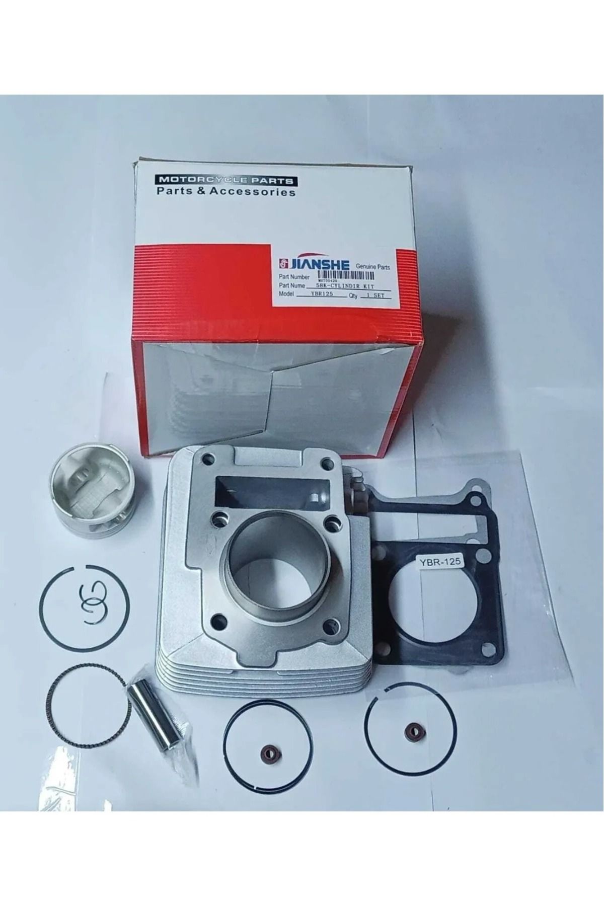 JIANSHE OEM با کیفیت یاماها YBR 125 سیلندر پیستون SEKMAN Yamaha