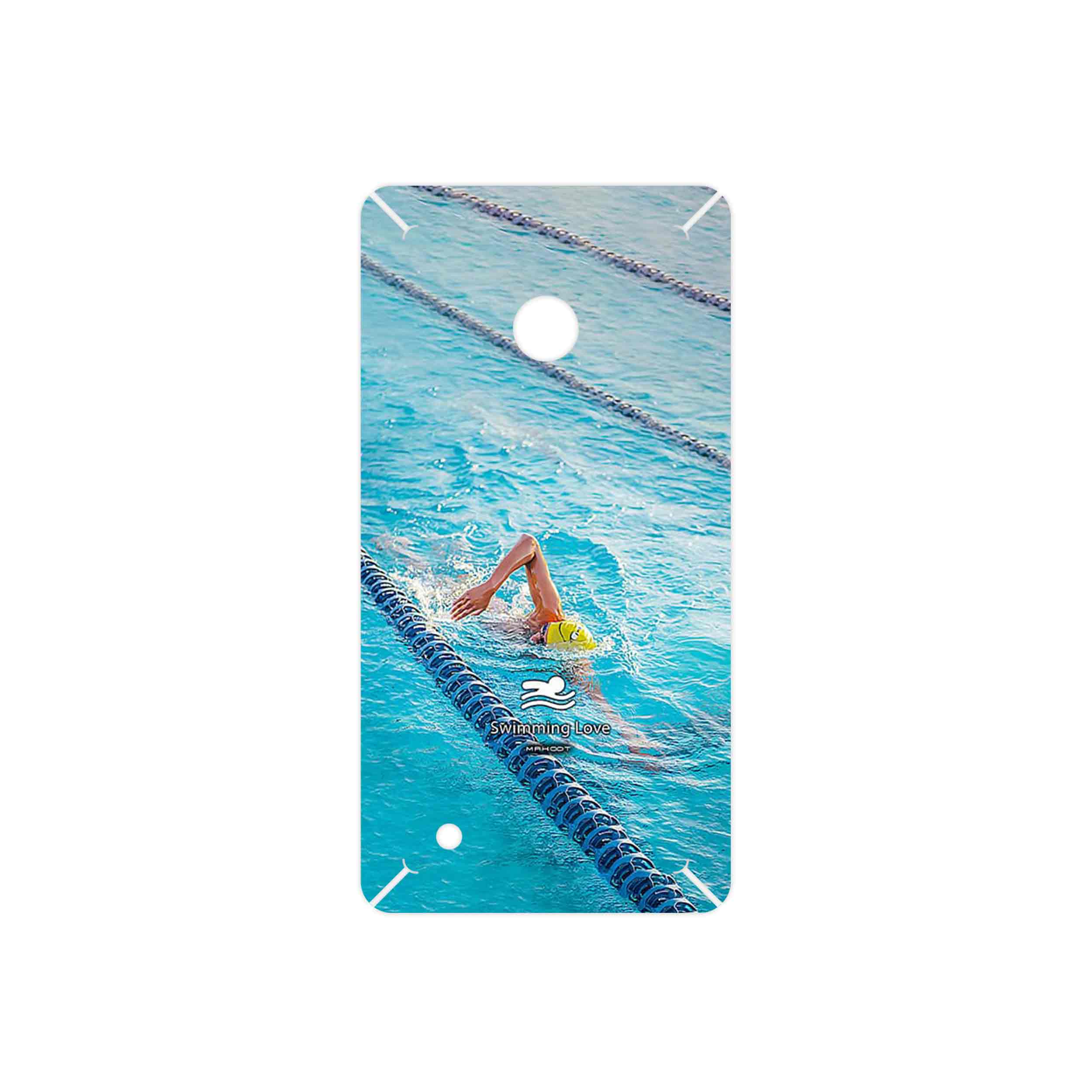 برچسب پوششی ماهوت مدل Swimming مناسب برای گوشی موبایل نوکیا Lumia 530
