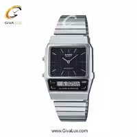 ساعت مچی اورجینال مردانه کاسیو Casio نقره ای | نقره ای| مشکی| کد رفرنس AQ-800E-1ADF