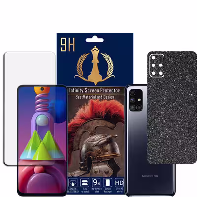 برچسب پوششی اینفینیتی مدل PRO MAX مناسب برای گوشی موبایل سامسونگ GALAXY M51 به همراه محافظ صفحه نمایش