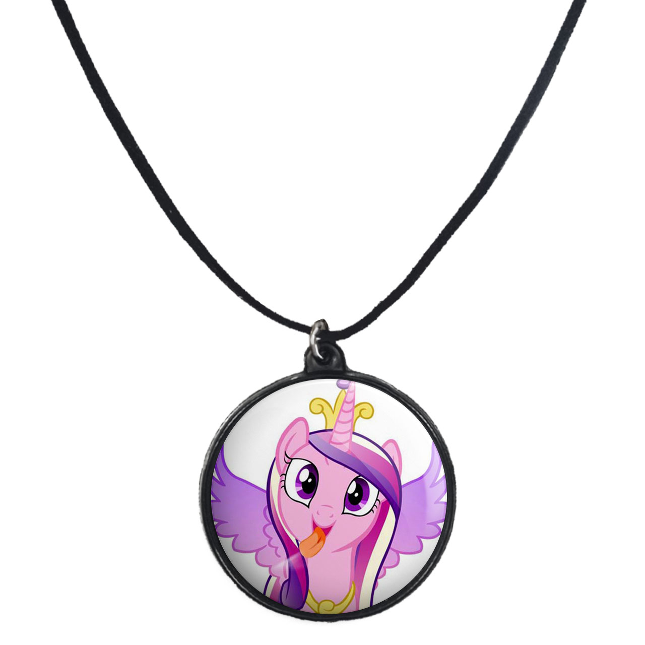 گردنبند پرمانه طرح یونیکورن کد pmb.2271 مدل دو طرفه