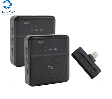 میکروفون دابل بی سیم یقه ای انسر Answer SX8 Wirreless Microphone